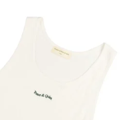 T-Shirts*Museum of Peace & Quiet Wordmark Ribbed Tank Top White