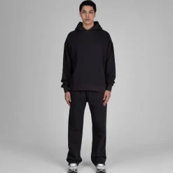 Hoodies*Museum of Peace & Quiet Wordmark Pigment Dyed Hoodie Black