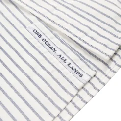 Hemden*Nanamica Button Down Stripe Wind Shirt White