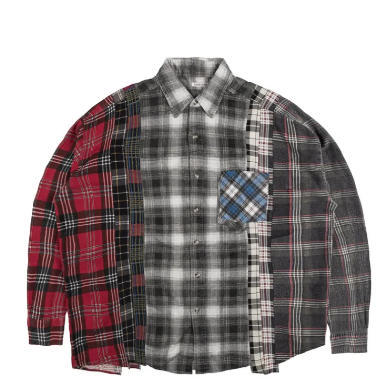 Hemden*Needles *Rebuild By* Flnnel Shirt Ribbon Wide A