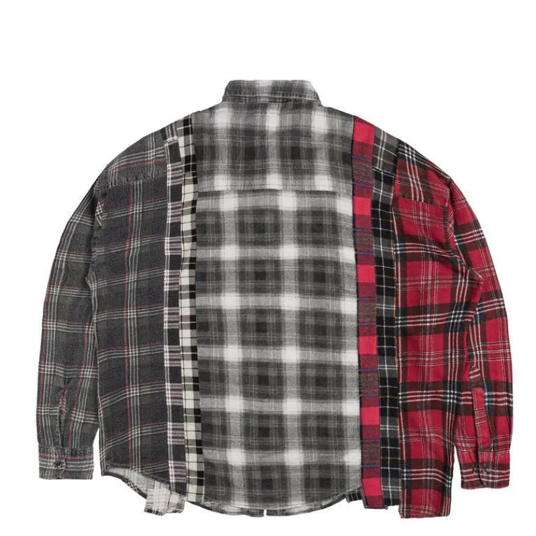 Hemden*Needles *Rebuild By* Flnnel Shirt Ribbon Wide A