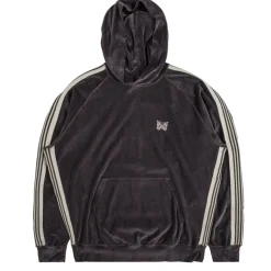 Hoodies*Needles Track Hoody - C/PE Velour Charcoal