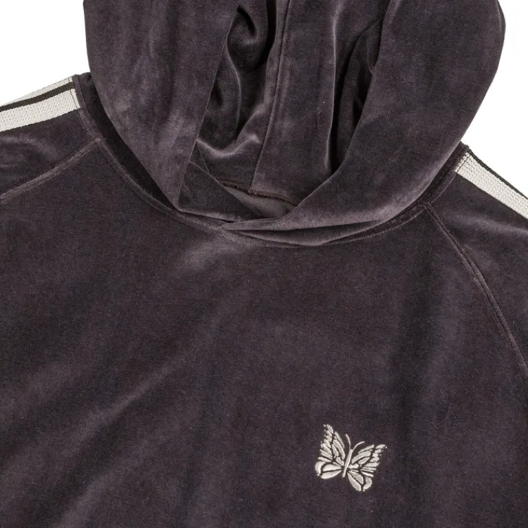 Hoodies*Needles Track Hoody - C/PE Velour Charcoal