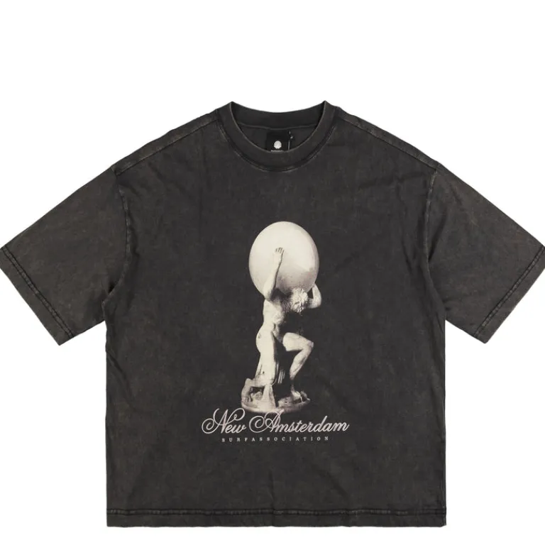 T-Shirts*New Amsterdam Surf Association Atlas Tee Black