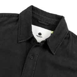 Hemden*New Amsterdam Surf Association Denim Shirt Washed Black