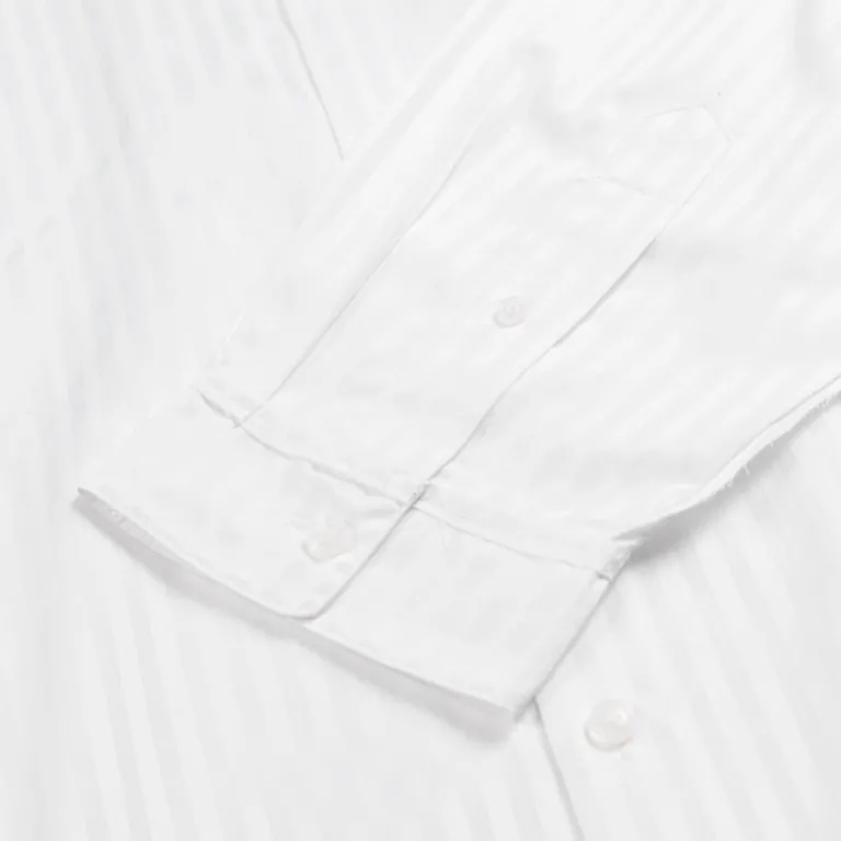 Hemden*New Amsterdam Surf Association Raw Edge Fluid Shirt White