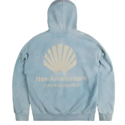 Hoodies*New Amsterdam Surf Association Logo Hoodie Washed Blue