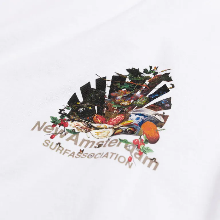 T-Shirts*New Amsterdam Surf Association Buffet Tee White