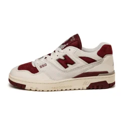 Leder Sneaker*New Balance BB550LEZ Sea Salt / Classic Crimson