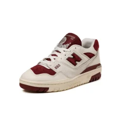 Leder Sneaker*New Balance BB550LEZ Sea Salt / Classic Crimson