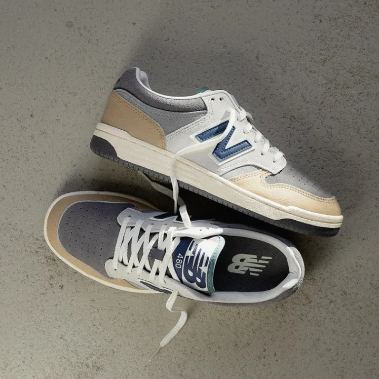 Leder Sneaker*New Balance BB480LGB Castlerock / Brown