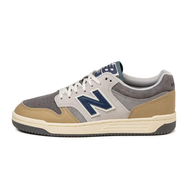 Leder Sneaker*New Balance BB480LGB Castlerock / Brown