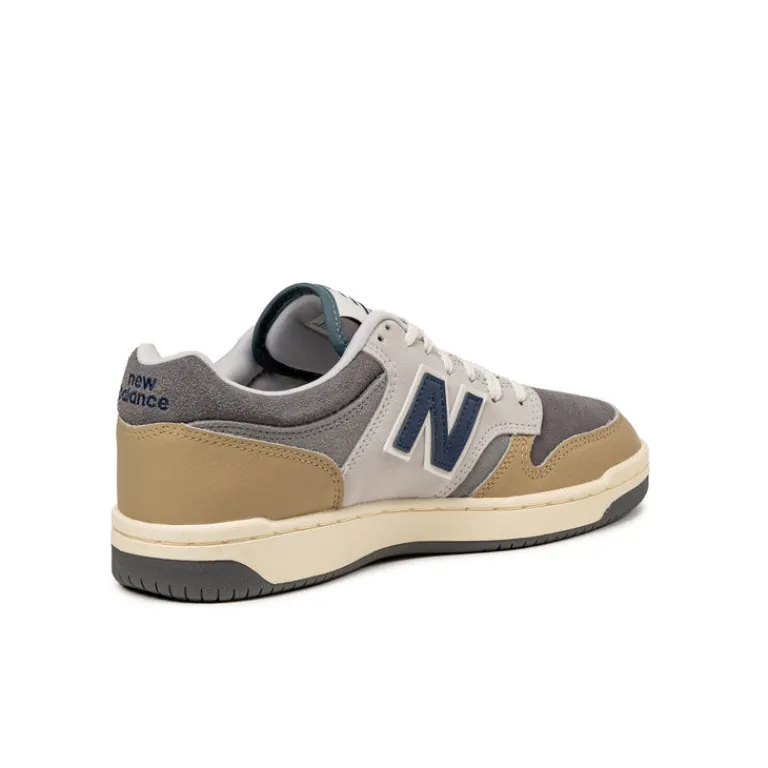 Leder Sneaker*New Balance BB480LGB Castlerock / Brown