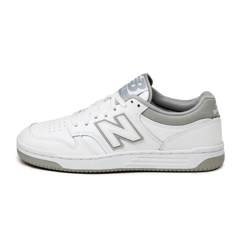 Leder Sneaker|Terrace Casual Sneaker*New Balance BB480LGM White / Grey Matter