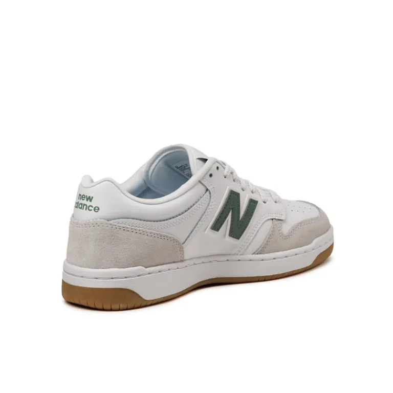 Leder Sneaker|Weiße Sneaker*New Balance BB480LYG White