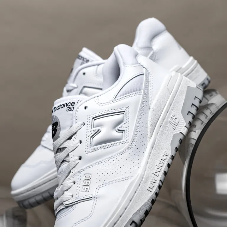 Leder Sneaker|Weiße Sneaker*New Balance BB550PB1 White