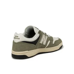 Leder Sneaker|Terrace Casual Sneaker*New Balance BB480PEO Dark Olivine / Sea Salt