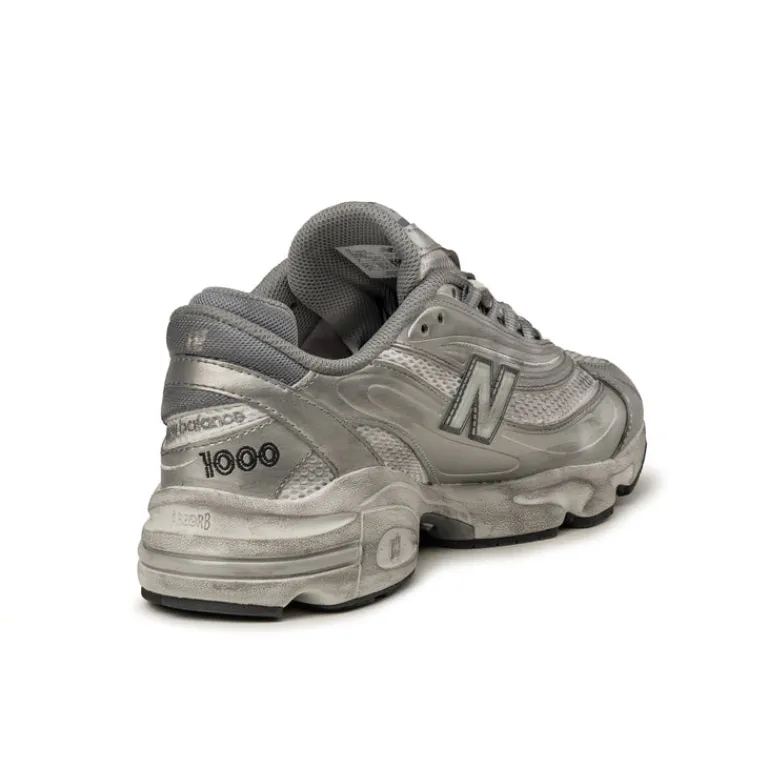 Leder Sneaker|Retro Runner*New Balance M1000G Silver Metallic