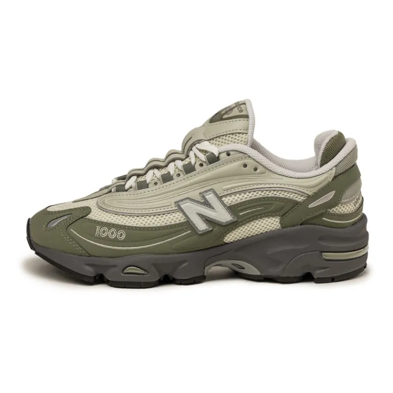 Leder Sneaker|Retro Runner*New Balance M1000MEO Dark Olivine / Sea Salt