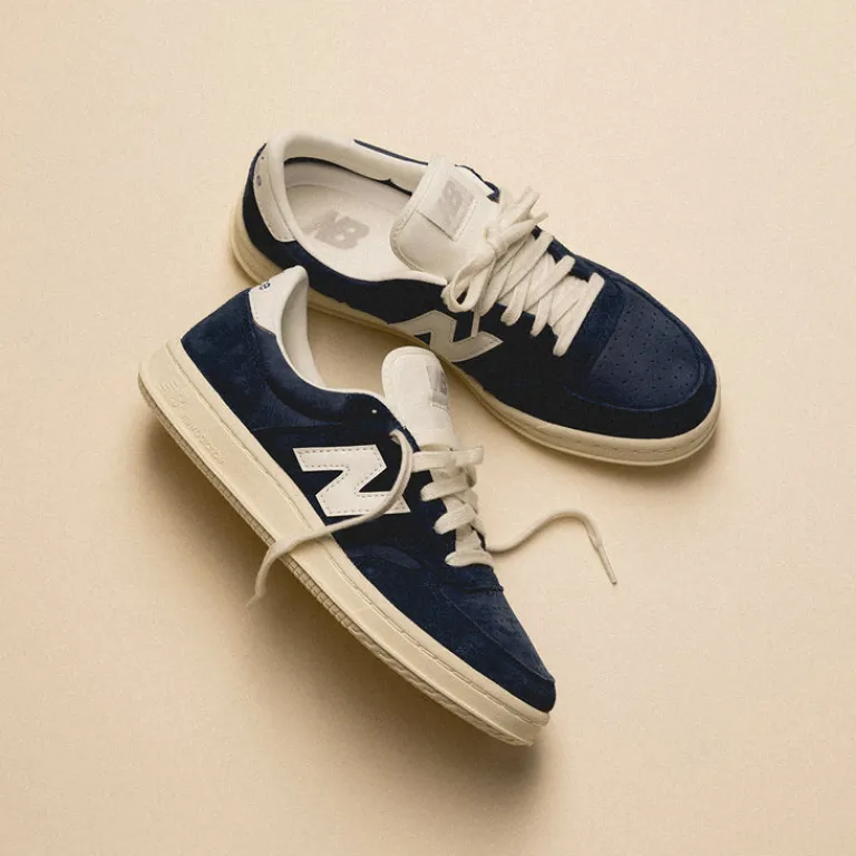Leder Sneaker|Terrace Casual Sneaker*New Balance T500CD Navy / White