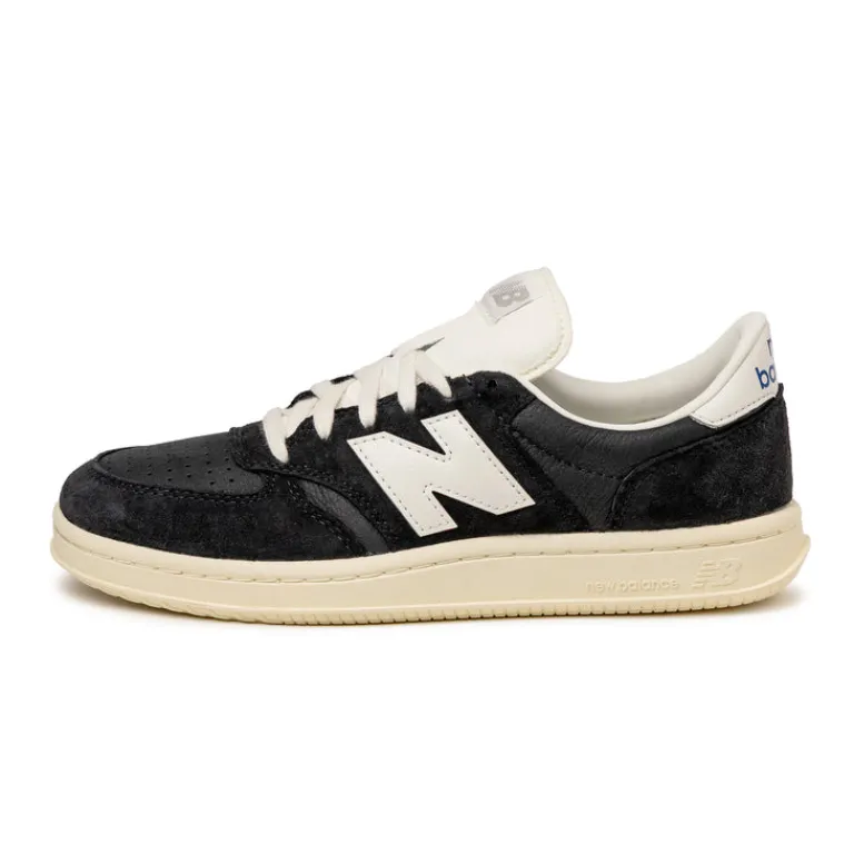 Leder Sneaker|Terrace Casual Sneaker*New Balance T500CK Black / Sea Salt / Angora / Marine Blue