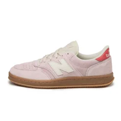 Leder Sneaker|Terrace Casual Sneaker*New Balance T500EA Rose Sugar / Blast Red / Angora / Gum