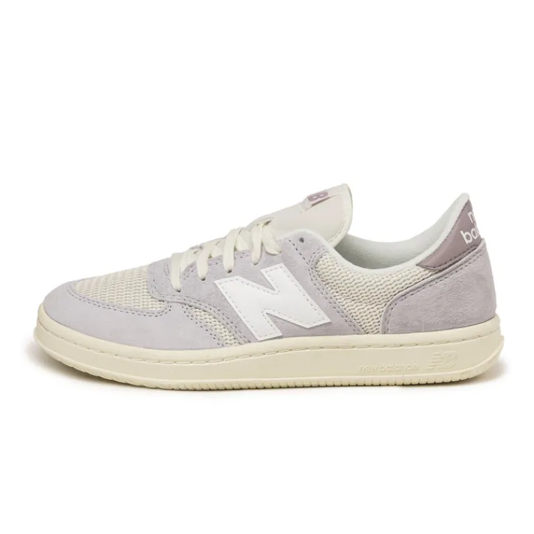 Leder Sneaker|Terrace Casual Sneaker*New Balance T500GC Pearl Grey / Linen / Ice Wine / Sea Salt
