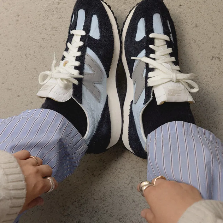 Leder Sneaker|Retro Runner*New Balance U471AB Light Chrome Blue / Black / Slate Gray