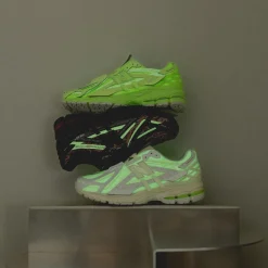 Leder Sneaker|Weiße Sneaker*New Balance U1906AE *Glow in the Dark* White / Mint Flash / Silver Metallic
