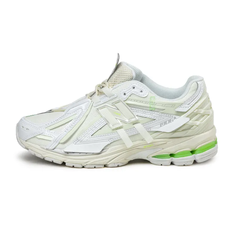 Leder Sneaker|Weiße Sneaker*New Balance U1906AE *Glow in the Dark* White / Mint Flash / Silver Metallic