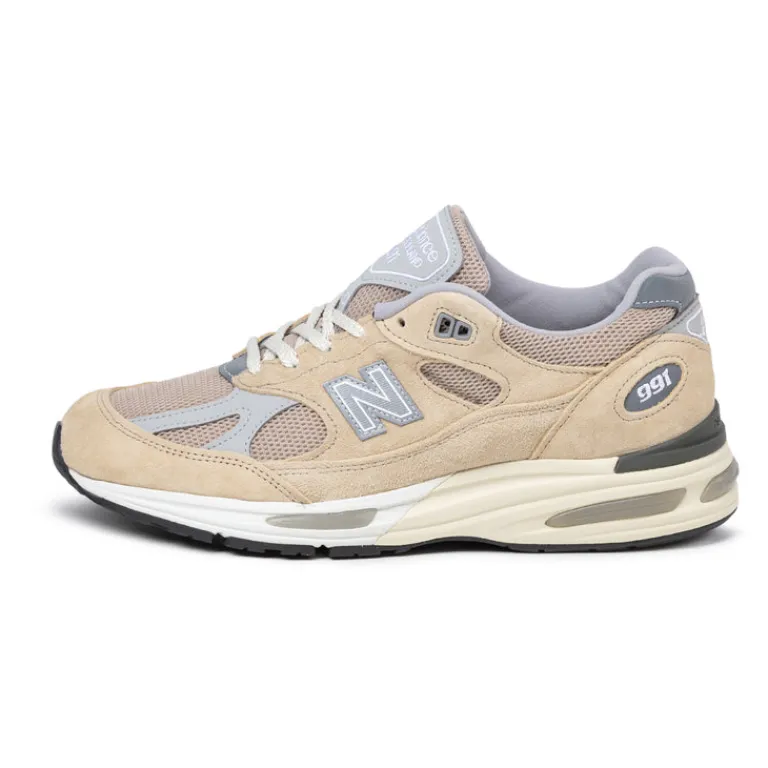 Leder Sneaker|Retro Runner*New Balance U991BE2 *Made in England* Cuban Sand / Harbor Mist / Silver