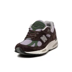 Leder Sneaker|Retro Runner*New Balance U991BP2 *Made in England* Licorice / Lavender Gray / Douglas Fir / Silver