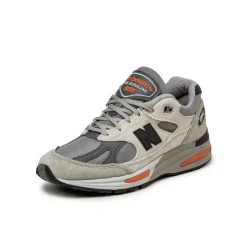 Leder Sneaker|Retro Runner*New Balance U991BS2 *Made in England* Pelican / Abbey Stone / Persimmon Orange / Flint Gray