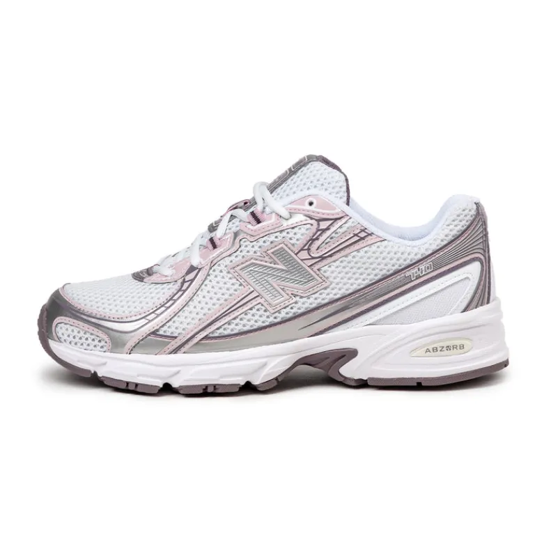Vegane Sneaker|Weiße Sneaker*New Balance U740PK2 Ice Wine / White / Rose Sugar / Silver Metallic