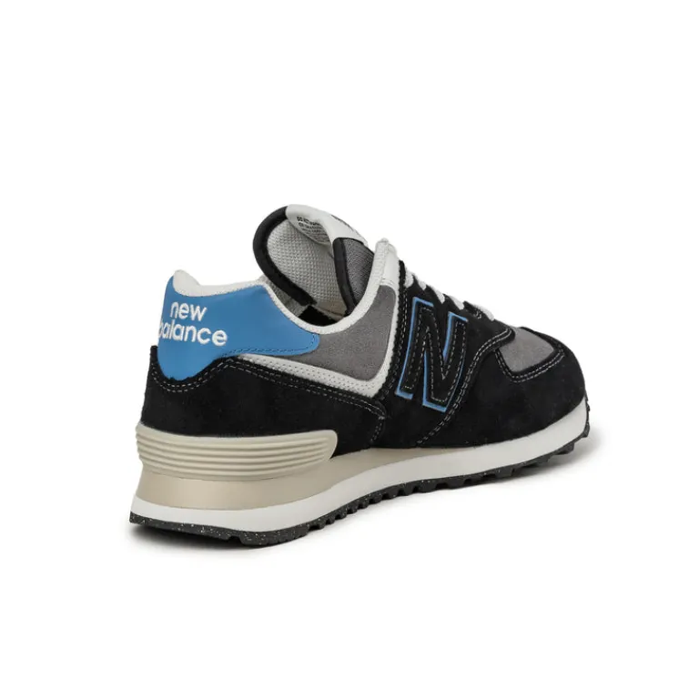 Leder Sneaker|Retro Runner*New Balance U574QRB Black / Blue Agate