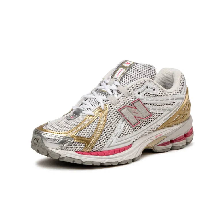 Vegane Sneaker|Weiße Sneaker*New Balance U1906RCH Silver Metallic / Dragon Berry / White