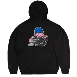 Hoodies*New Balance x Face Oka Character Hoodie Black
