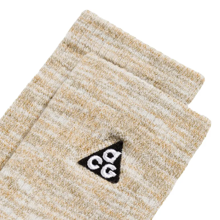 Socken*Nike ACG Everyday Cushioned Crew Socks Light Bone / Volt / Khaki / Black