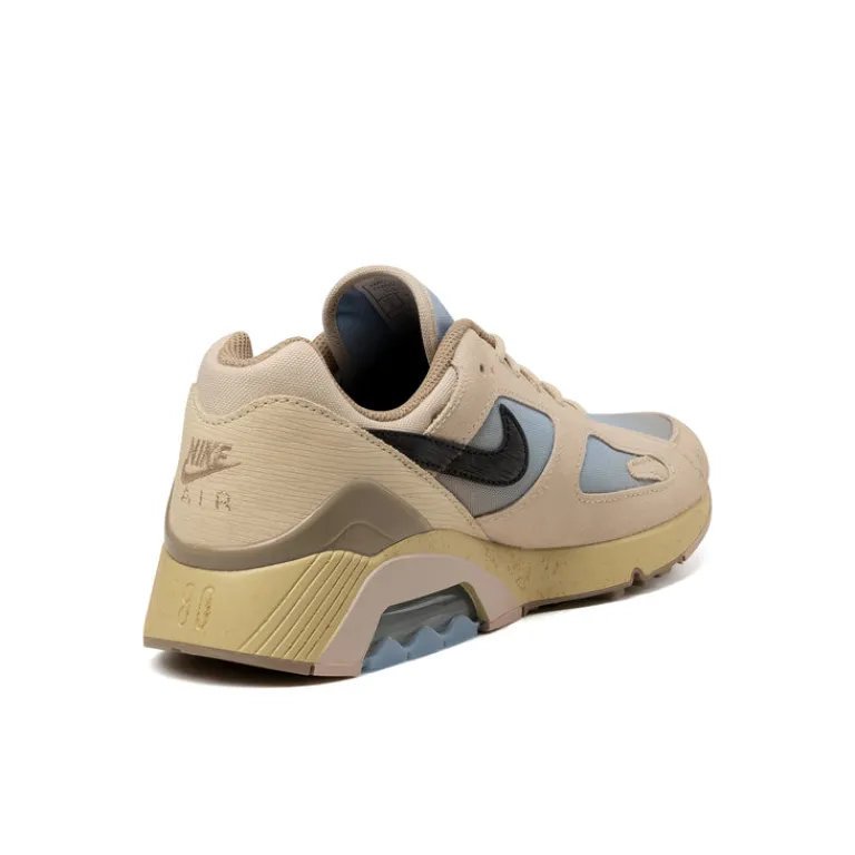 Leder Sneaker|Retro Runner*Nike Air 180 Light Khaki / Black / Team Gold / Psychic Blue