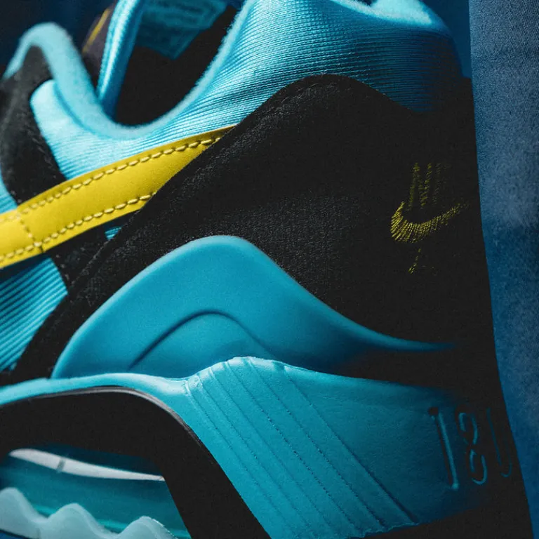 Leder Sneaker|Retro Runner*Nike Air 180 Baltic Bue / Lightening / Black