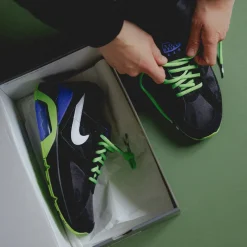 Leder Sneaker|Retro Runner*Nike Air 180 QS Black / White / Action Green / Persian Violet