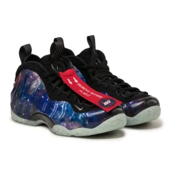 Leder Sneaker|High-Top Sneaker*Nike Air Foamposite One QS *Galaxy* Obsidian / Anthracite / Black