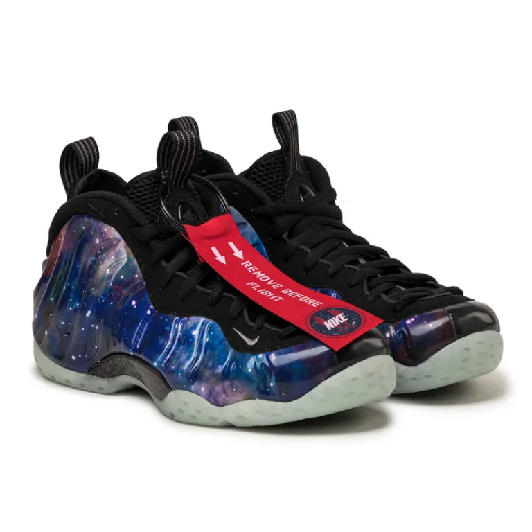 Leder Sneaker|High-Top Sneaker*Nike Air Foamposite One QS *Galaxy* Obsidian / Anthracite / Black