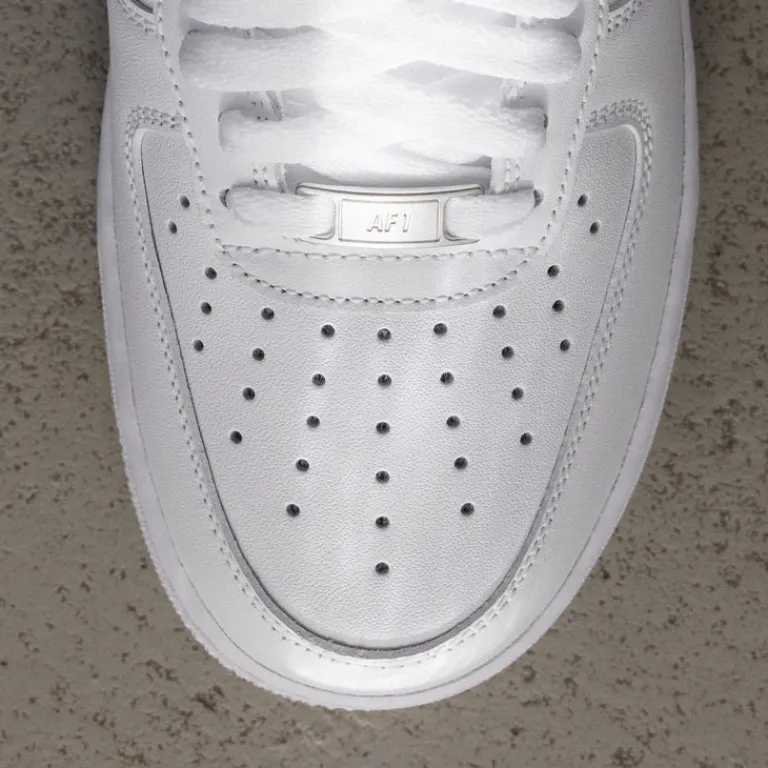 Leder Sneaker|Weiße Sneaker*Nike Air Force 1 '07 White / White