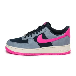 Leder Sneaker*Nike Air Force 1 '07 Dark Obsidian / Pink Blast / Ashen Slate