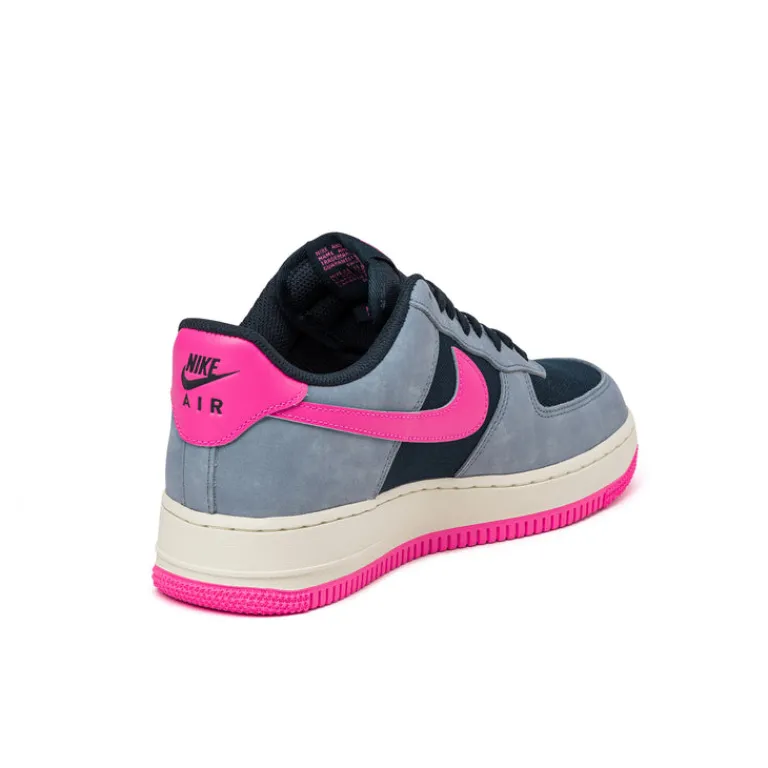 Leder Sneaker*Nike Air Force 1 '07 Dark Obsidian / Pink Blast / Ashen Slate
