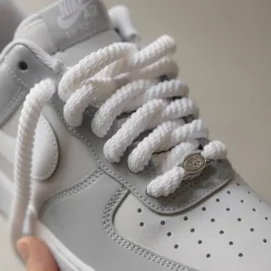 Leder Sneaker*Nike Air Force 1 '07 LV8 Wolf Grey / White / Vast Grey