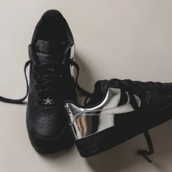 Leder Sneaker*Nike Air Force 1 Low Retro *All-Star* Black / Chrome / Black