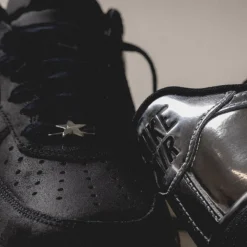 Leder Sneaker*Nike Air Force 1 Low Retro *All-Star* Black / Chrome / Black