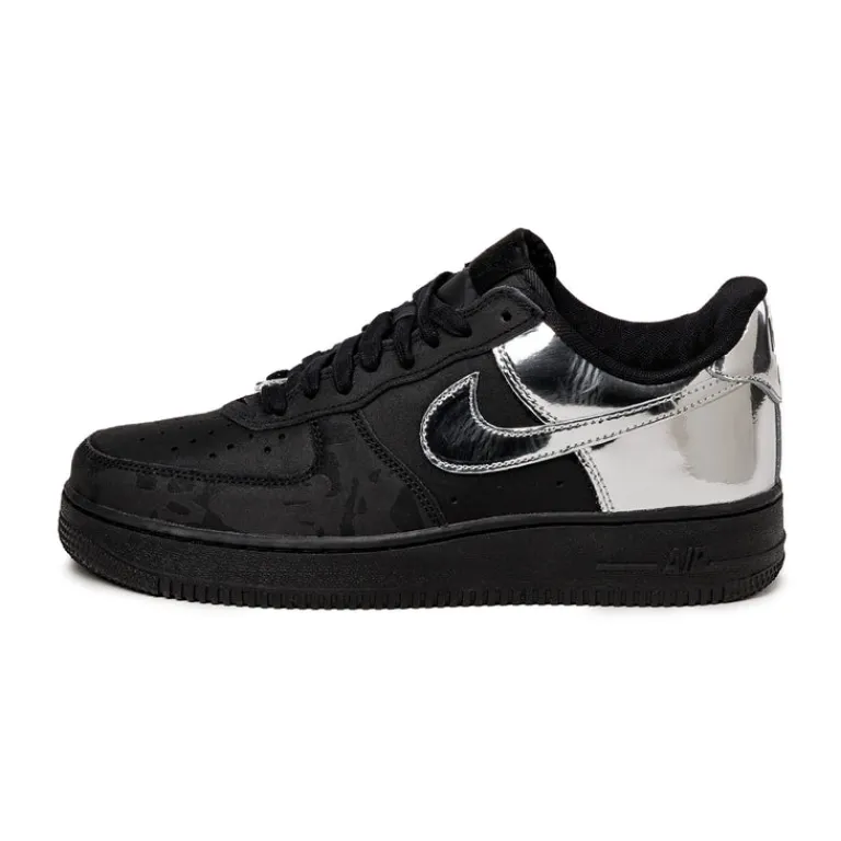 Leder Sneaker*Nike Air Force 1 Low Retro *All-Star* Black / Chrome / Black